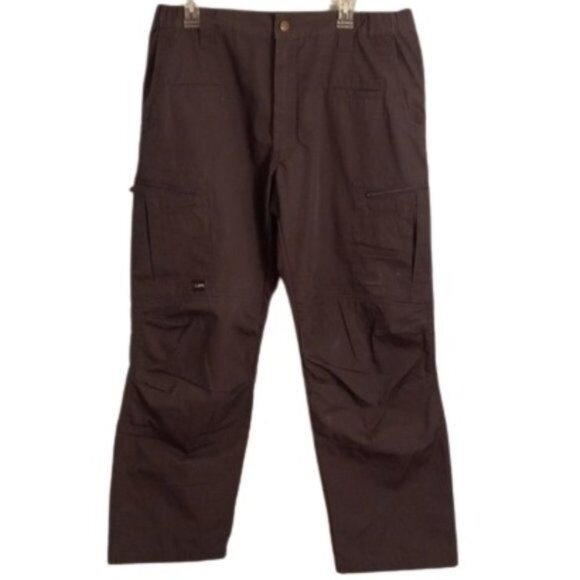 LAPG Size 38 x 30 Mens Pants Dark Gray Cargo Atlas Tactical Pockets Rip-Stop - Picture 1 of 15